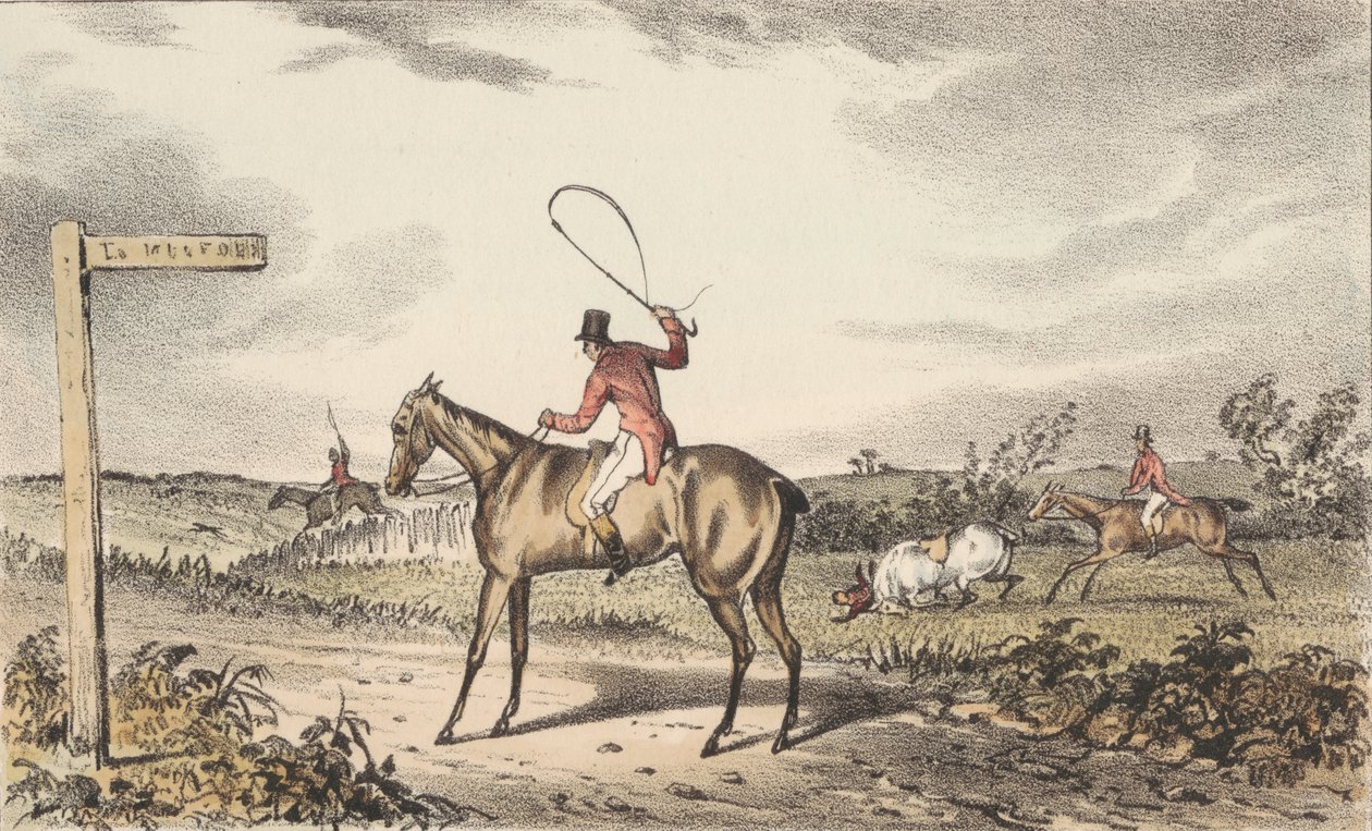 Illustrationen zu Nimrod über den Zustand der Jäger, ergänzend zur Ausgabe von C. J. Apperley von 1834 von Francis Calcraft Turner