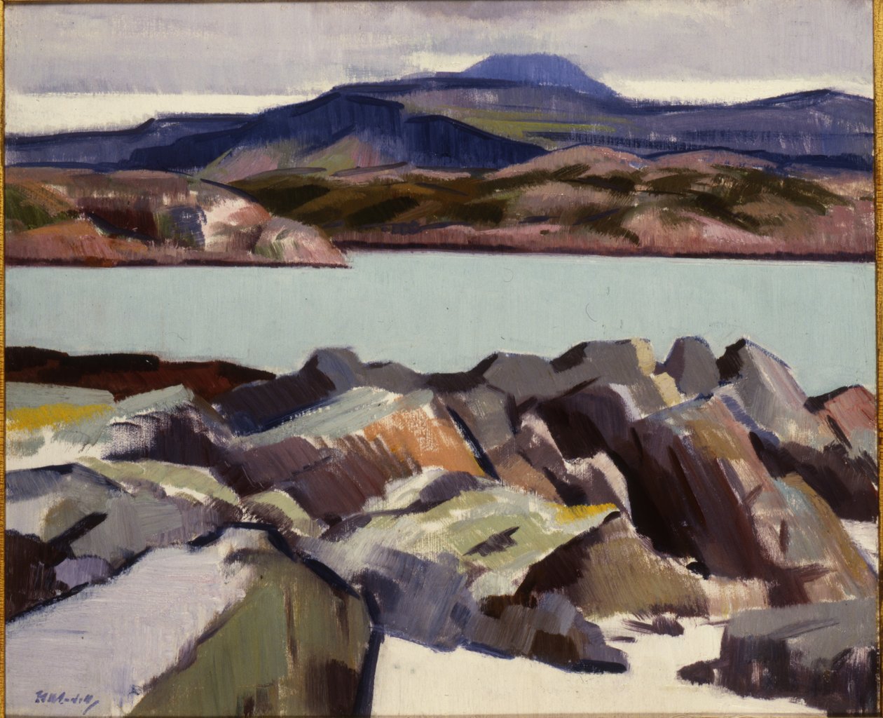 Ben More, von oberhalb Port Beag na Sligeanach von Francis Campbell Boileau Cadell