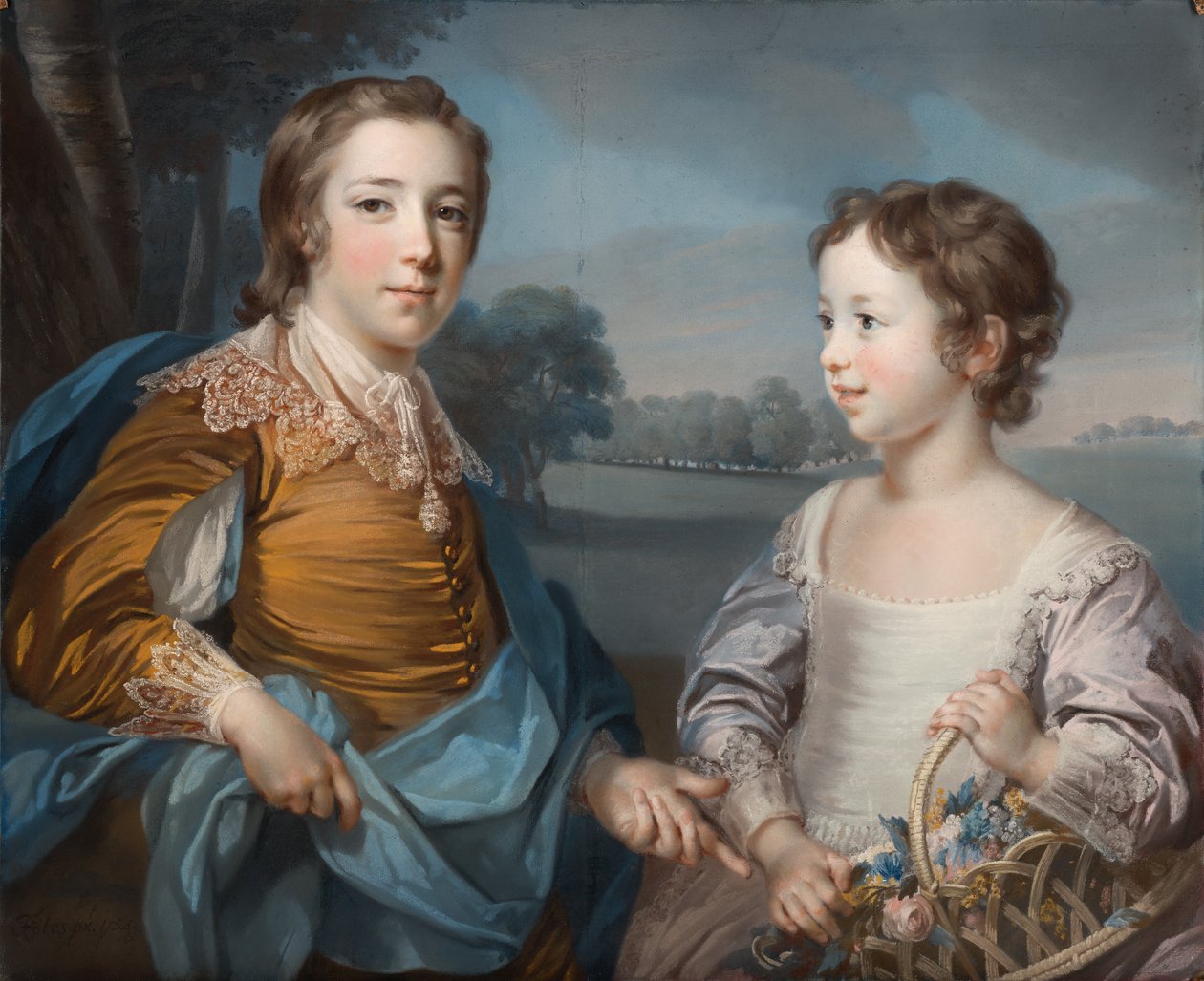 Porträt von Joseph (1741-1786) und seinem Bruder John Gulston (1750-1764) von Francis Cotes