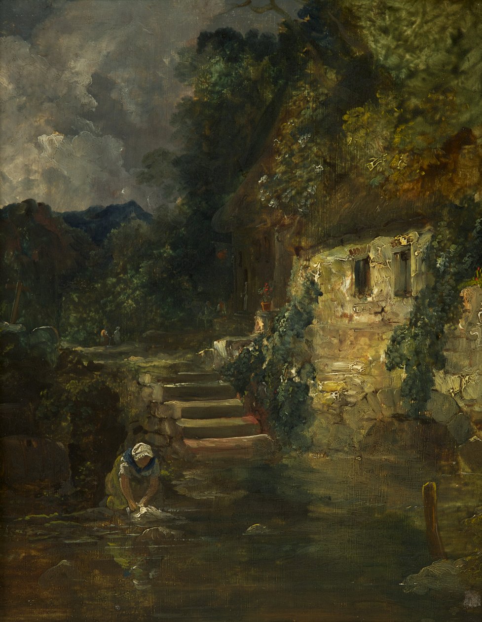 Eine Mühle in der Nähe von Tintern, ca. 1824-26 von Francis Danby
