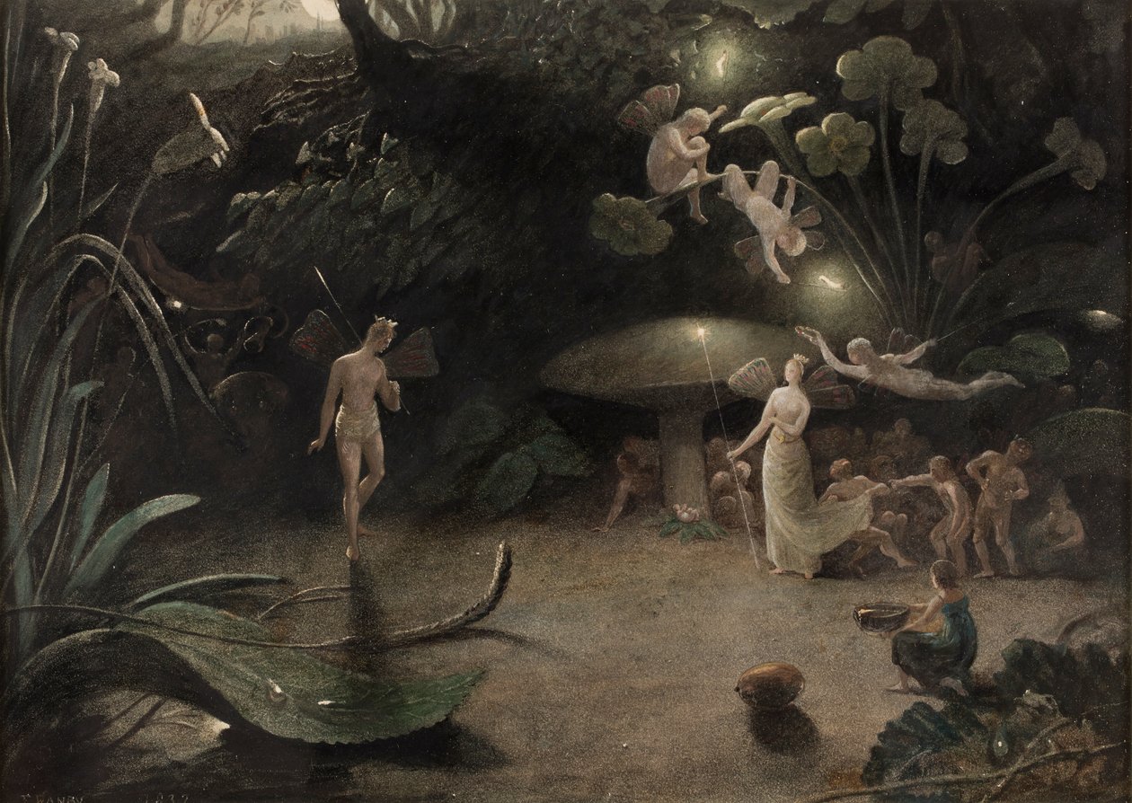 Szene aus Ein Sommernachtstraum, ca. 1832 von Francis Danby