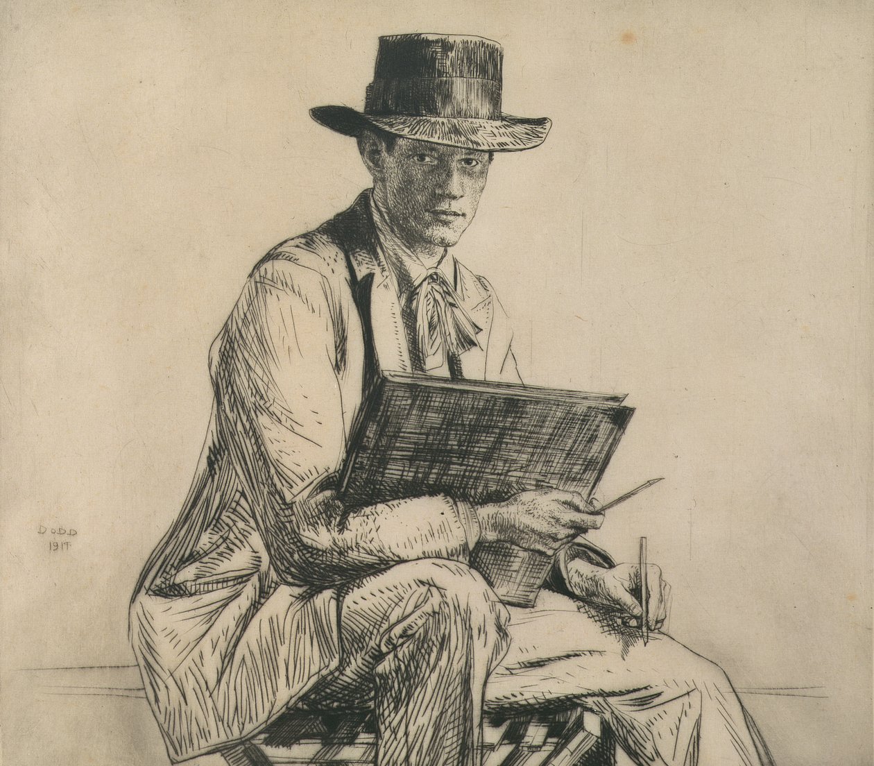 Porträt von Henry Rushbury (1889-1968) 1914 von Francis Dodd