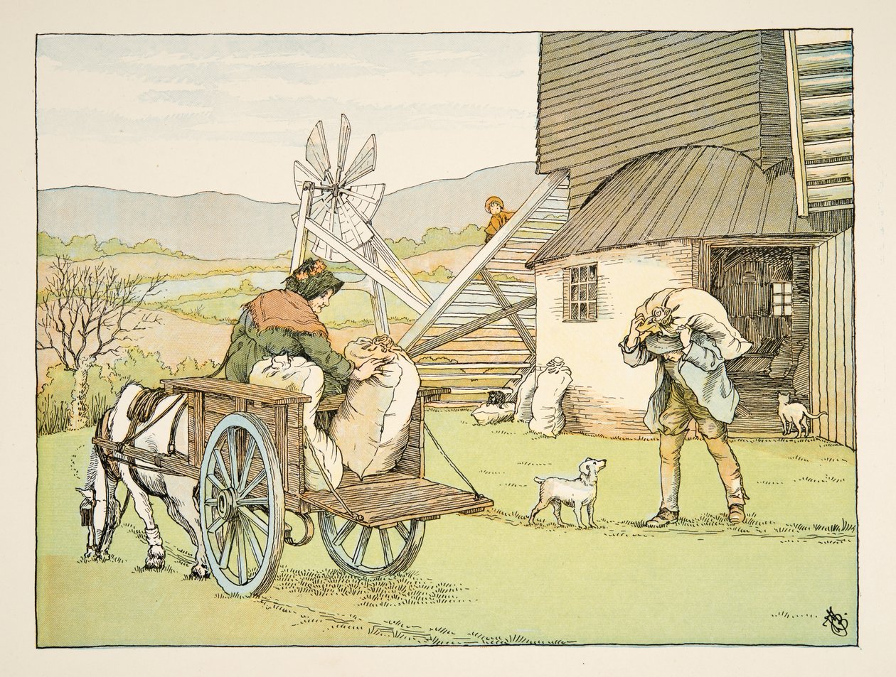 Der Müller, aus Vierundzwanzig Arbeiter, veröffentlicht 1900 von Francis Donkin Bedford
