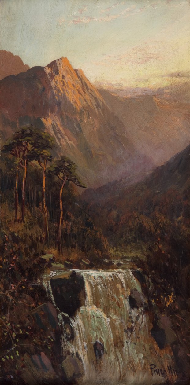 Wasserfall und Berg, Bodhyfryd von Francis E. Jamieson