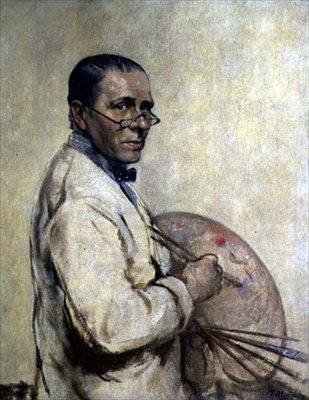 Porträt des Künstlers Sir William Orpen (1878-1931) von Francis Edwin Hodge