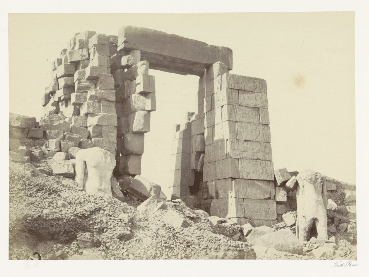 Granitenpylon des Tempels von Karnak von Francis Frith