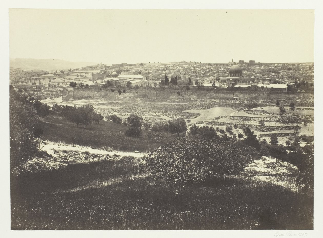 Jerusalem, vom Ölberg, Nr.1 von Francis Frith