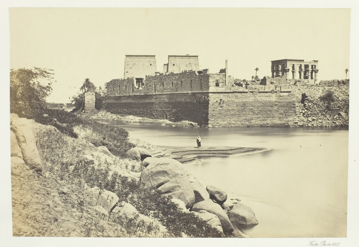 Südende der Insel Philä, 1857 von Francis Frith
