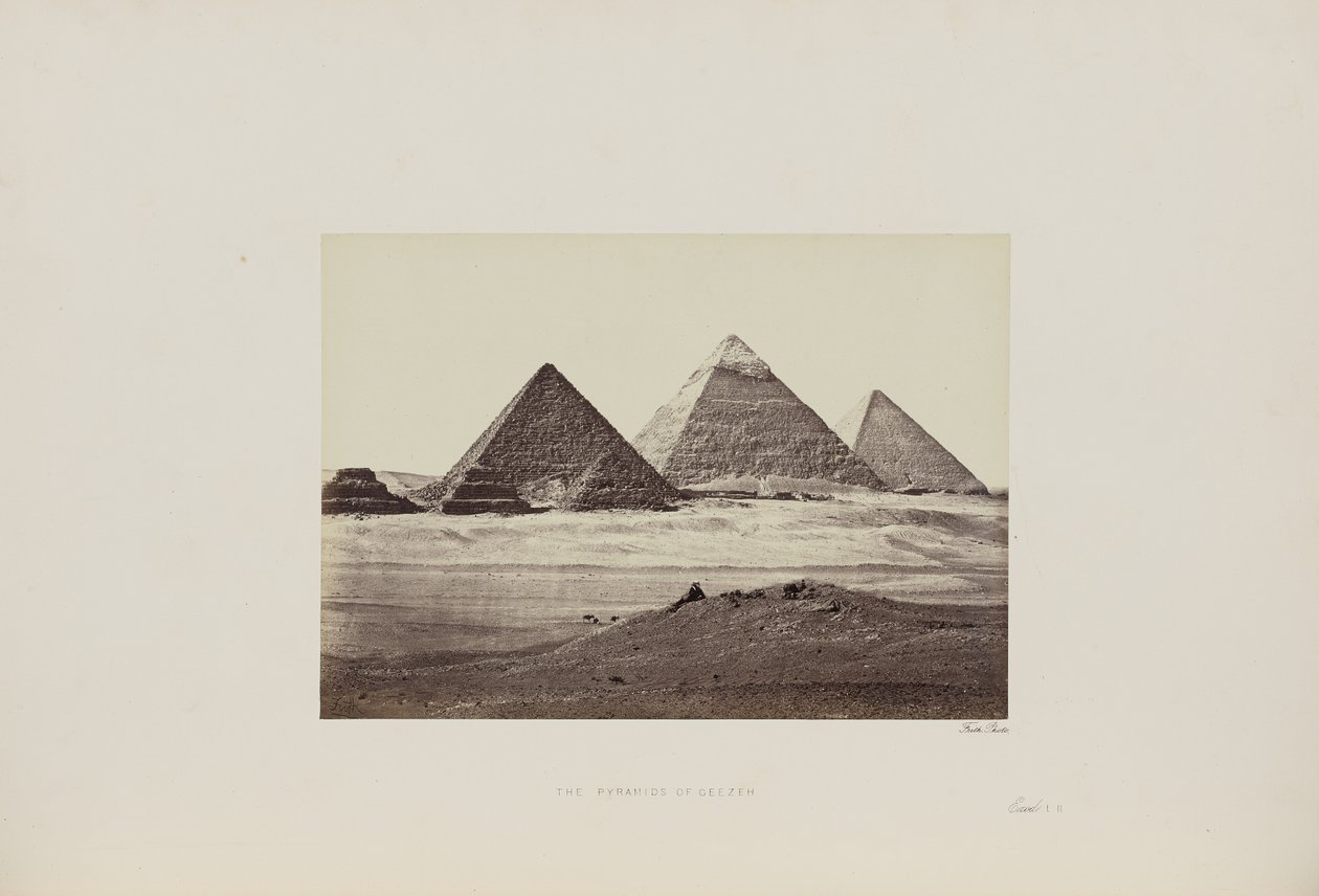 Die Pyramiden von Gizeh von Francis Frith