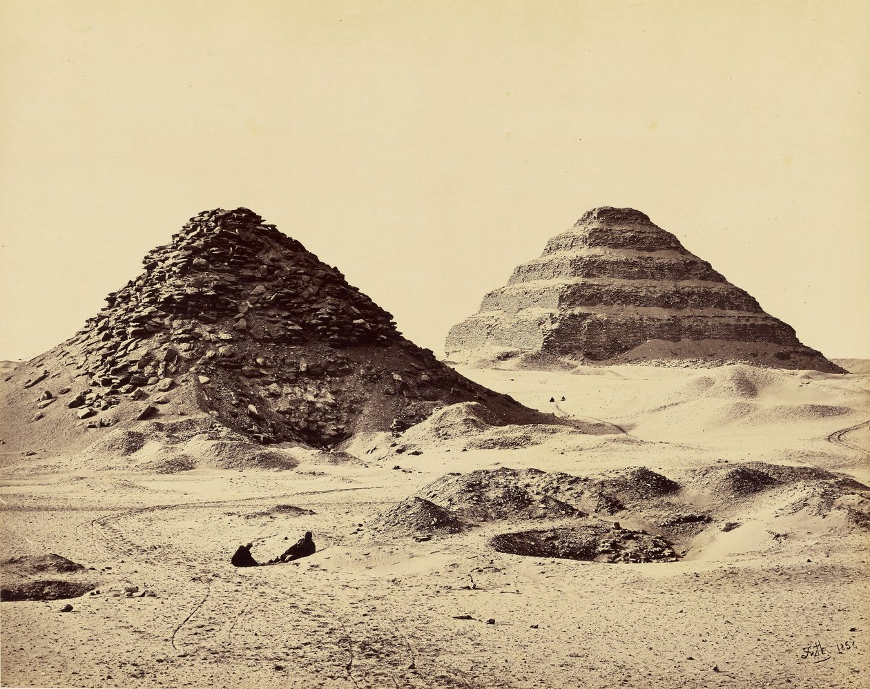 Die Pyramiden von Sakkarah. Vom Nordosten von Francis Frith