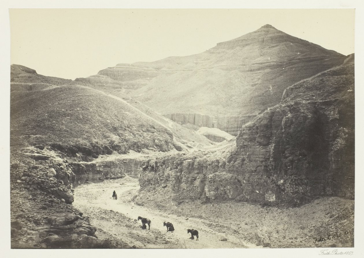 Tal des Königsgrabs, Theben von Francis Frith