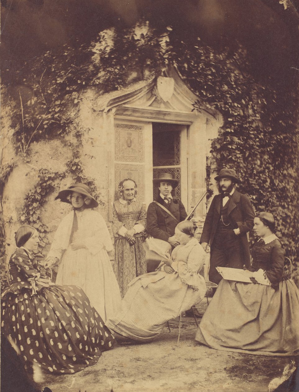 Familie Claudet, Chateau de la Roche, Amboise von Francis George Claudet