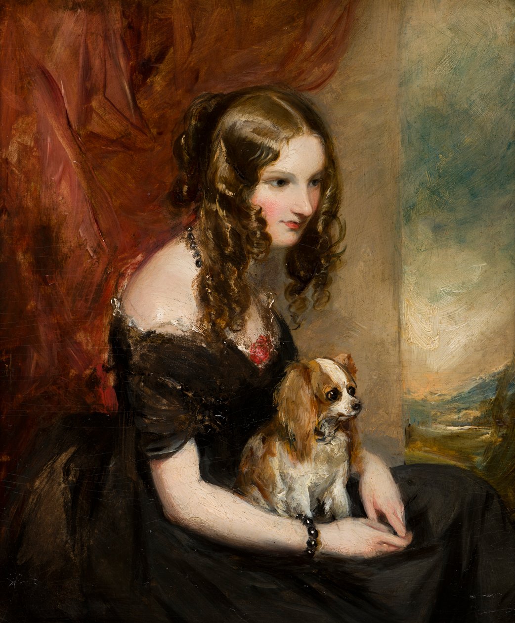 Porträt der Hon. Selina Weld Forester, Viscountess Newport und später Countess of Bradford von Francis Grant