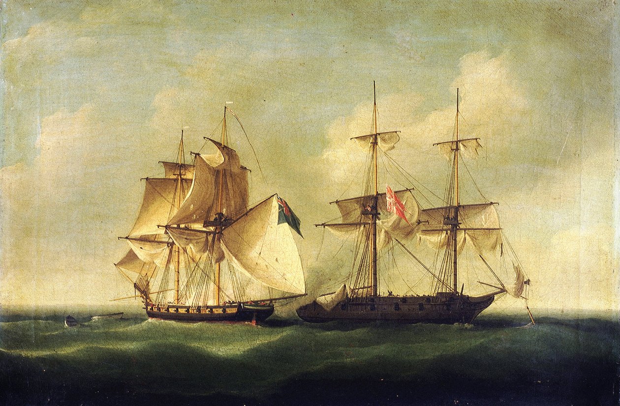 Napoleonische Kriege: Kanonenbootkrieg (1807-1814) zwischen dem Königreich Dänemark und Norwegen und der britischen Flotte von Francis Sartorius