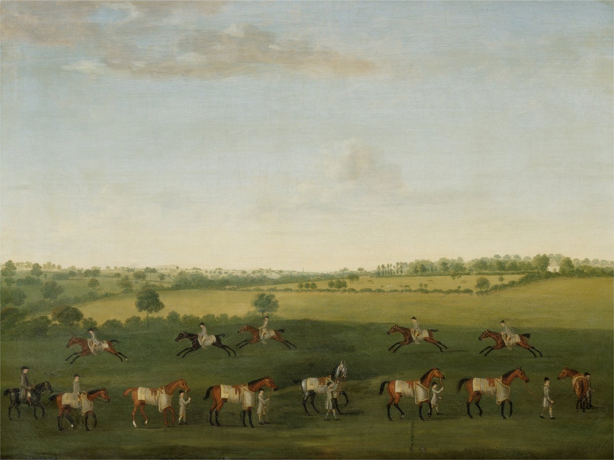 Sir Charles Warre Malets Rennpferde beim Training von Francis Sartorius
