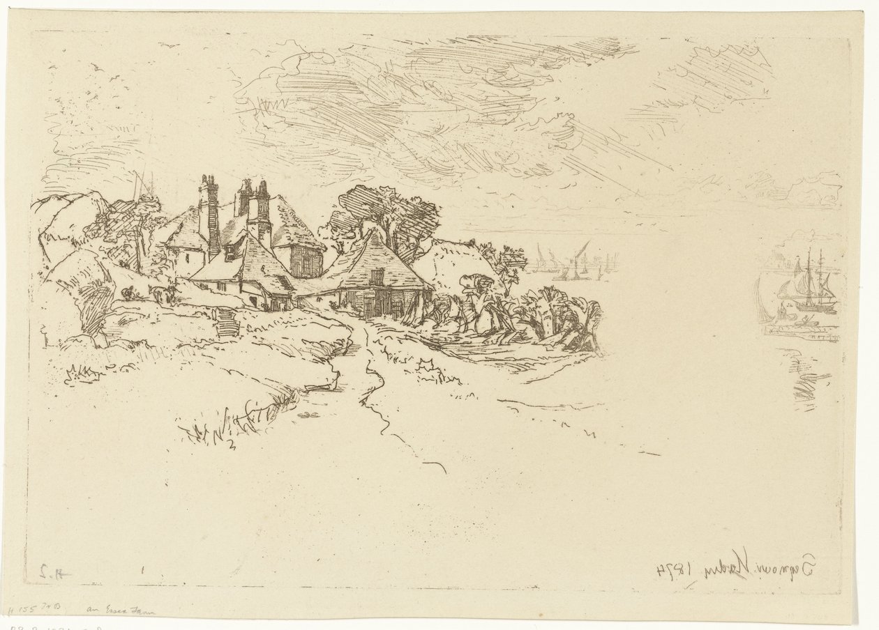 Der Bauernhof in Essex von Francis Seymour Haden (Sir) (signed by artist)