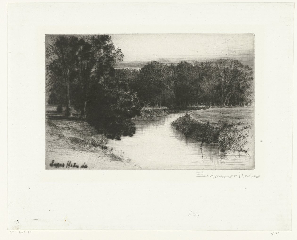 Sonnenuntergang in Irland von Francis Seymour Haden (Sir) (signed by artist)