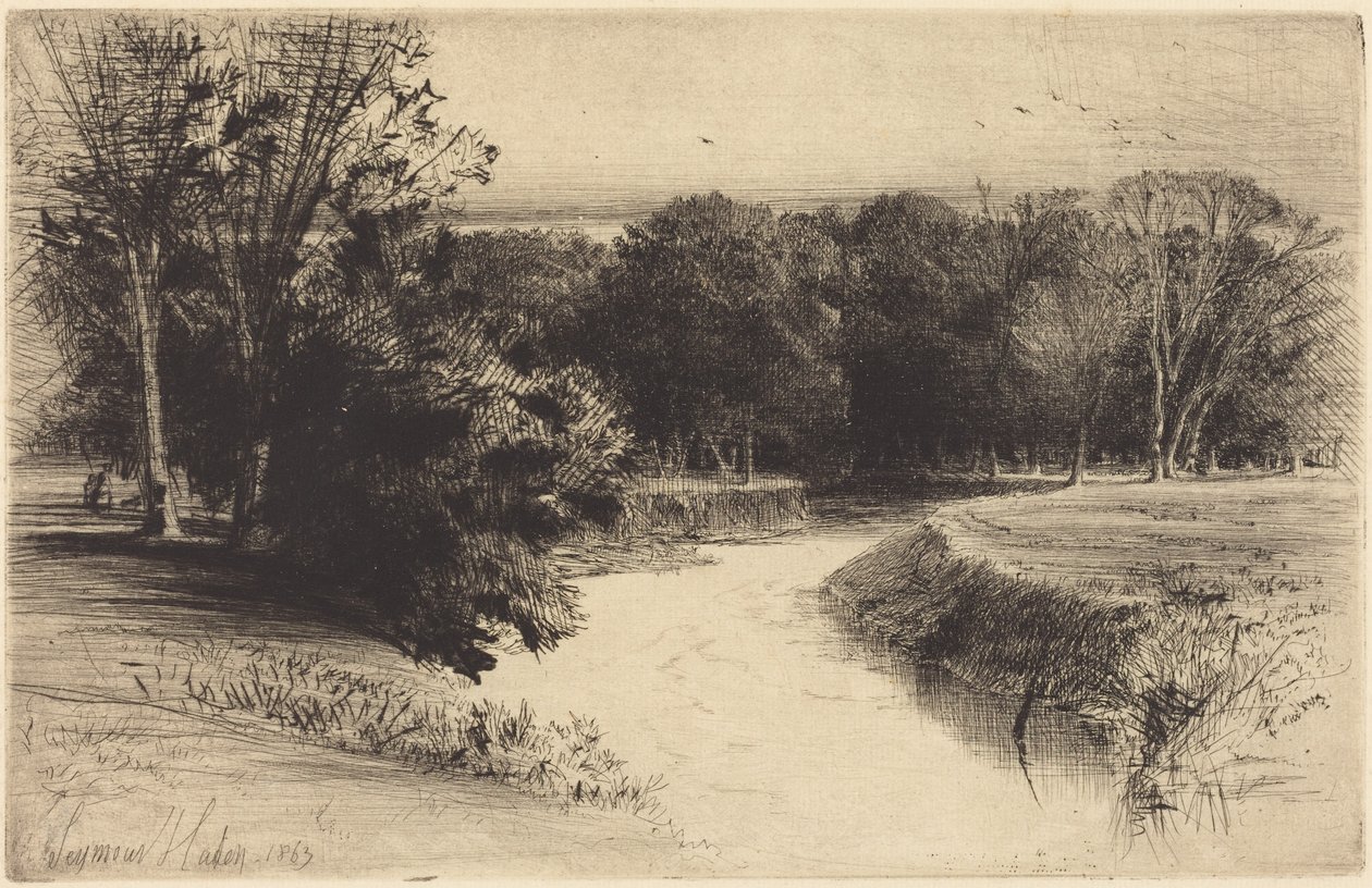 Ein Sonnenuntergang in Irland von Francis Seymour Haden