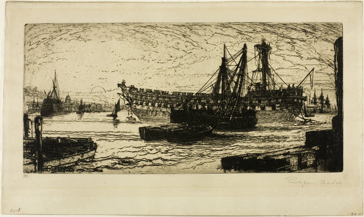 Das Auseinanderbrechen der Agamemnon, Nr. 1 von Francis Seymour Haden