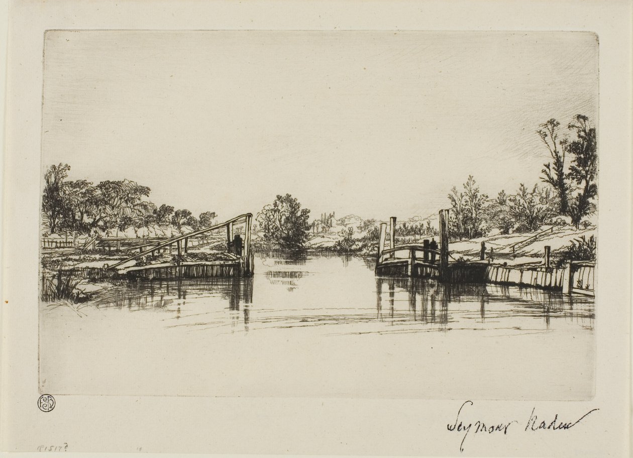 Egham Schleuse von Francis Seymour Haden