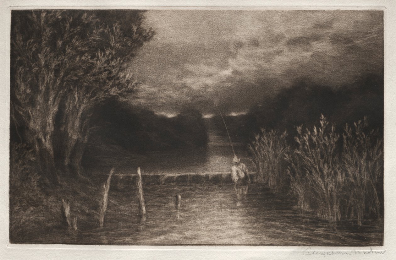 Äschenfischen, 1897 von Francis Seymour Haden