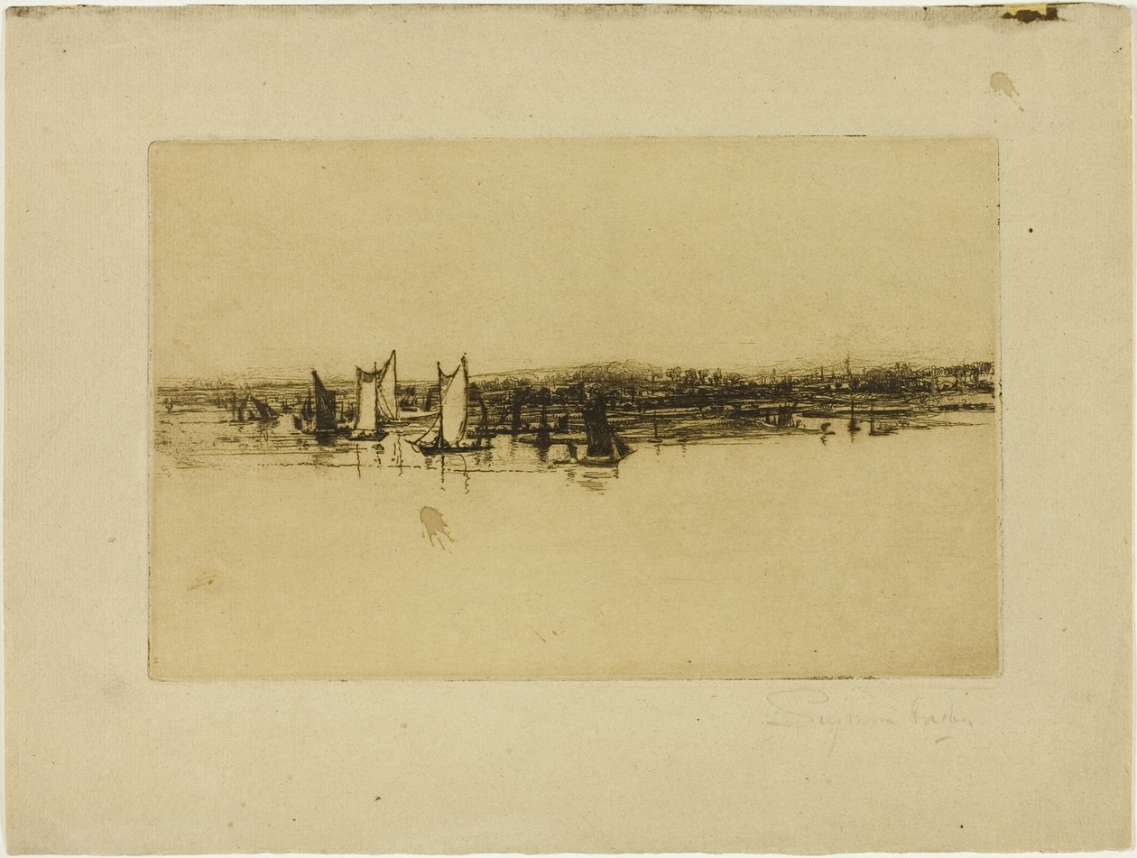 Gegenüber dem Gasthaus, Purfleet von Francis Seymour Haden