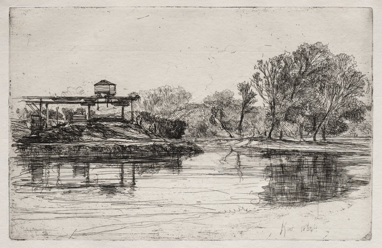 Eisenbahneingriff, 1864 von Francis Seymour Haden