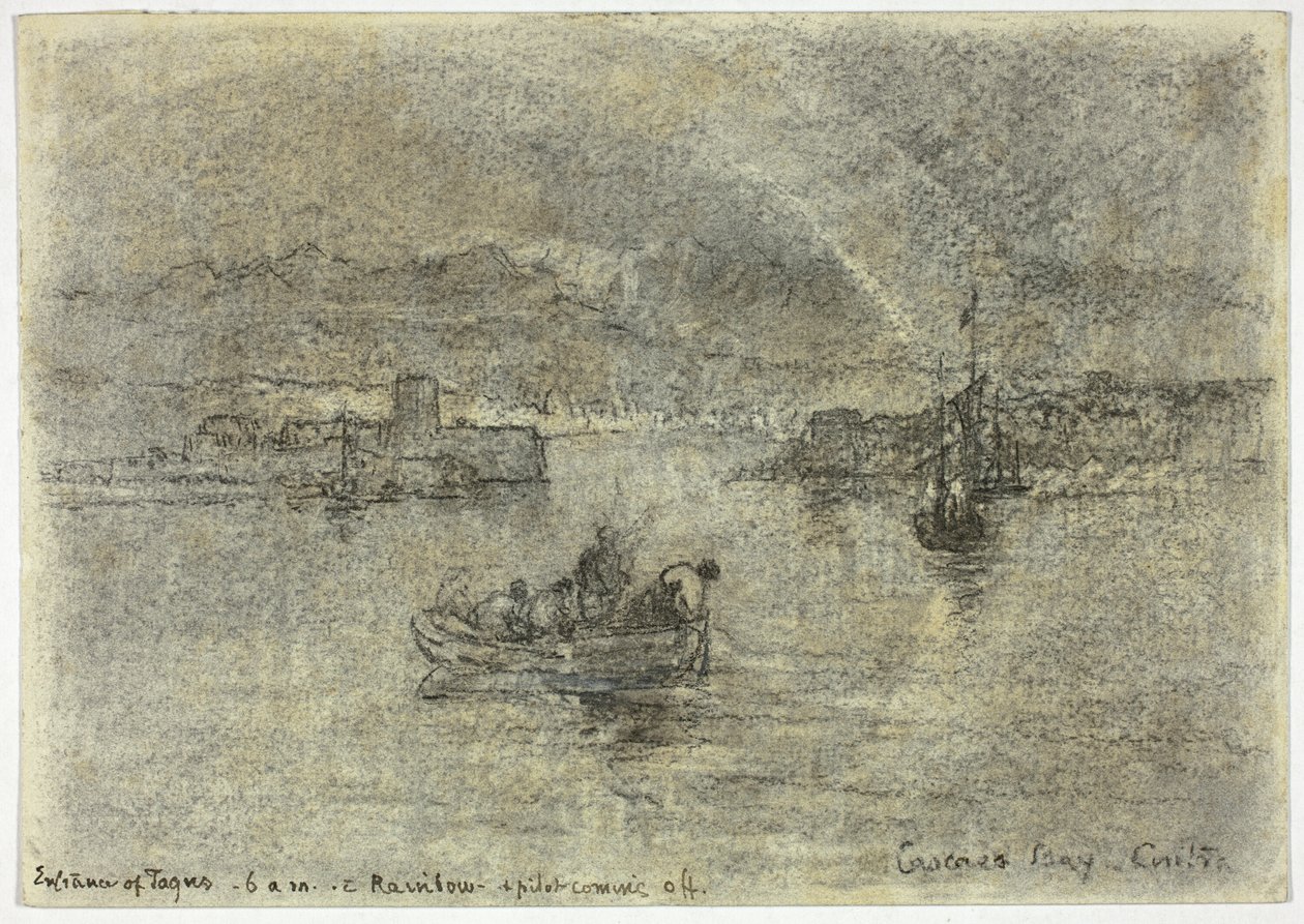 Regenbogen über der Bucht von Cascais, Cintra, Portugal von Francis Seymour Haden