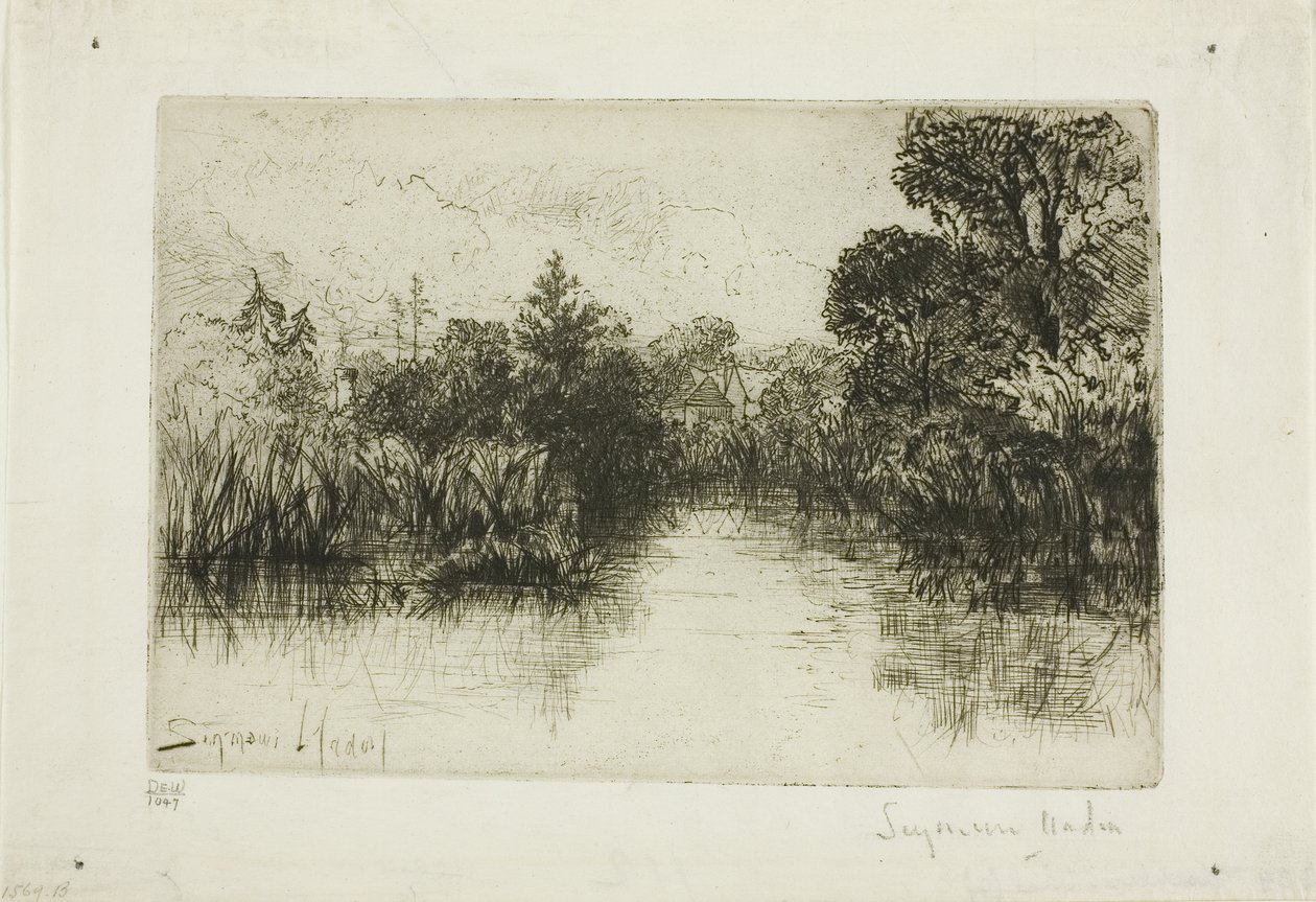 Shere Mill Pond, Nr. I (kleine Platte) von Francis Seymour Haden