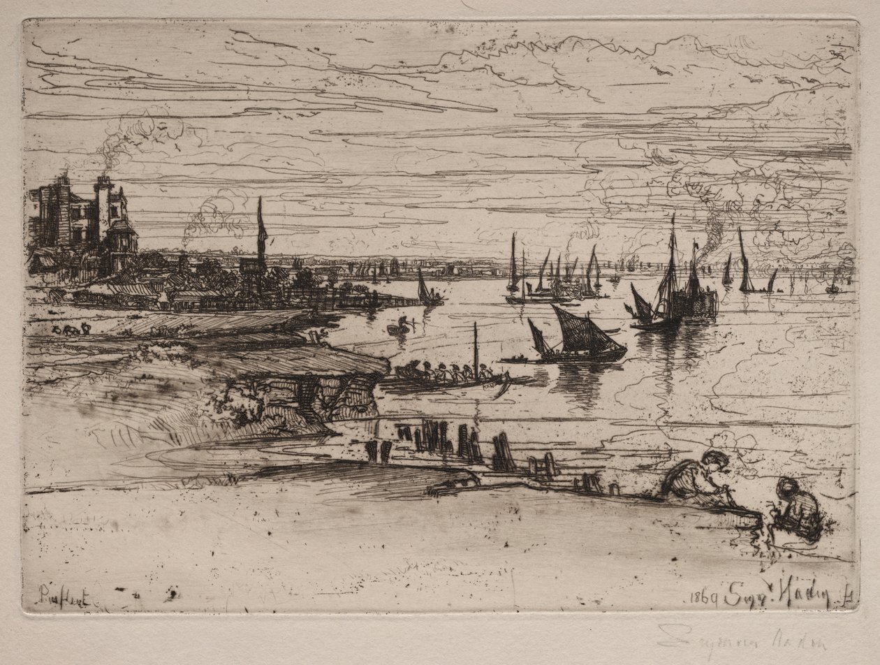 Das Gasthaus, Purfleet von Francis Seymour Haden
