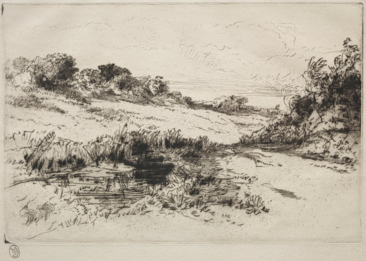 Windmühlenhügel, Nr. 1, ca. 1877 und später von Francis Seymour Haden