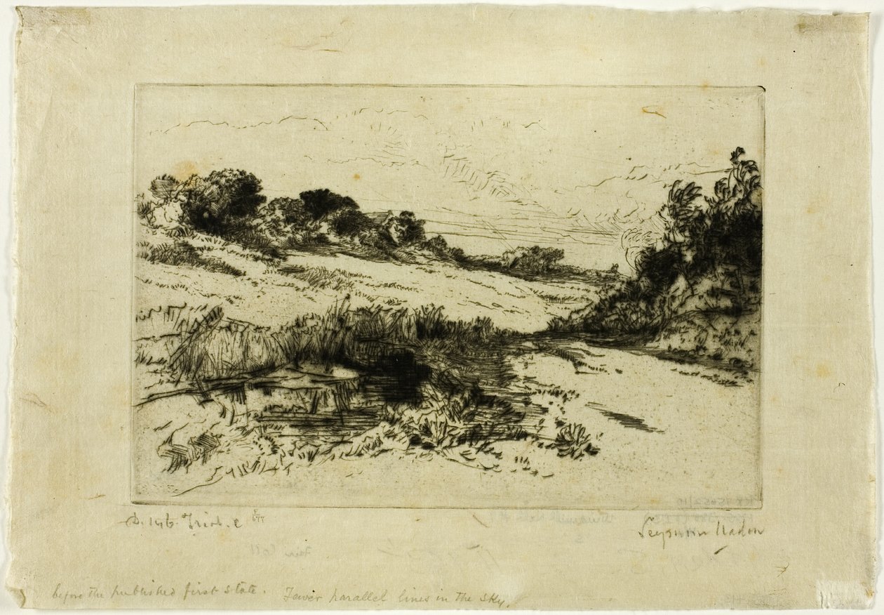 Windmühlenhügel, Nr. I von Francis Seymour Haden
