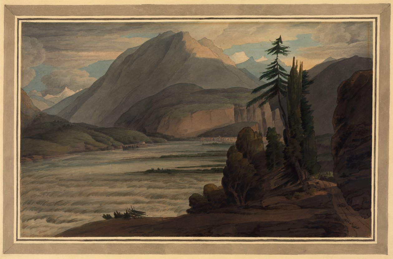 Im Tal der Bündner, 1781 von Francis Towne