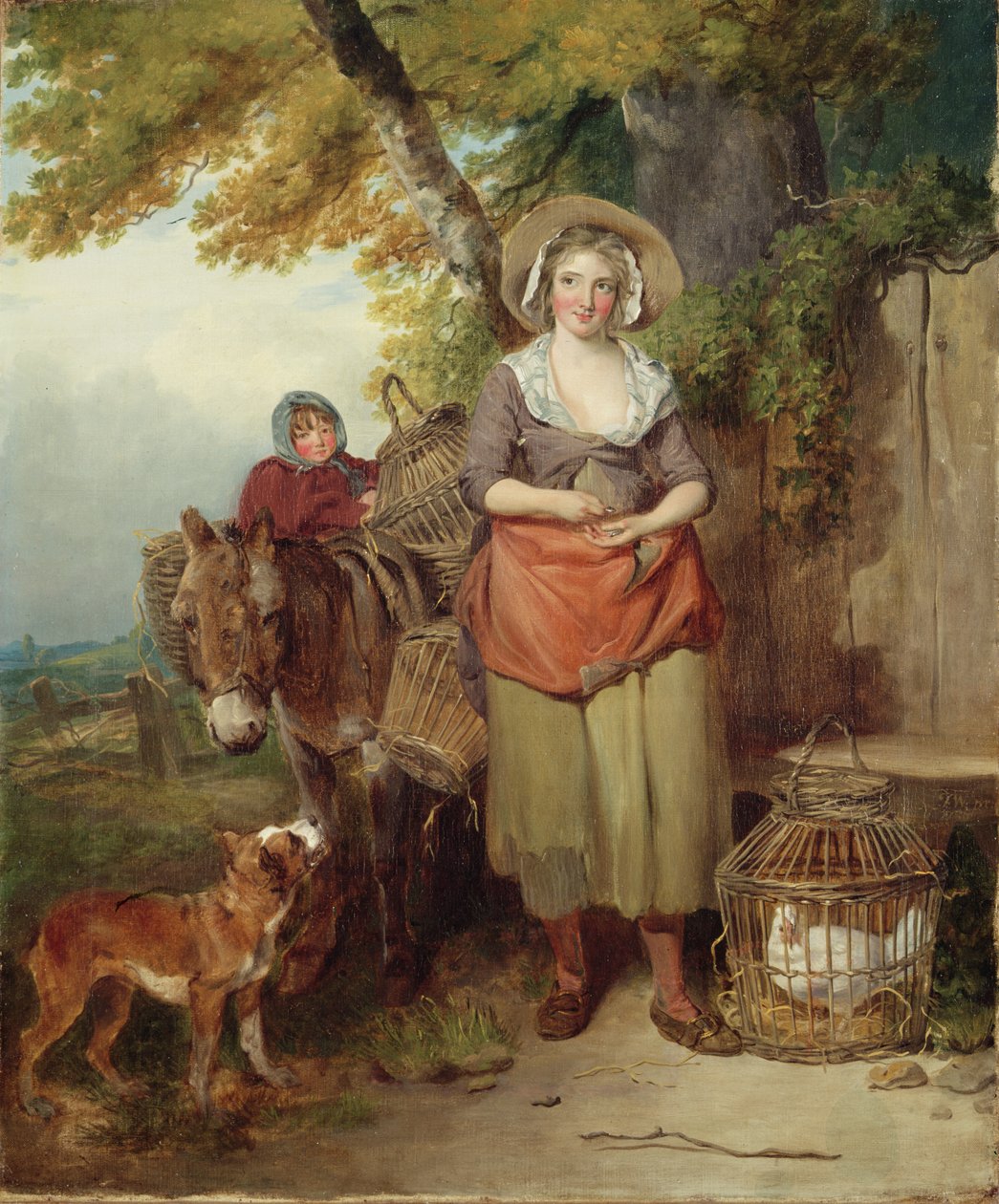 Die Rückkehr vom Markt von Francis Wheatley