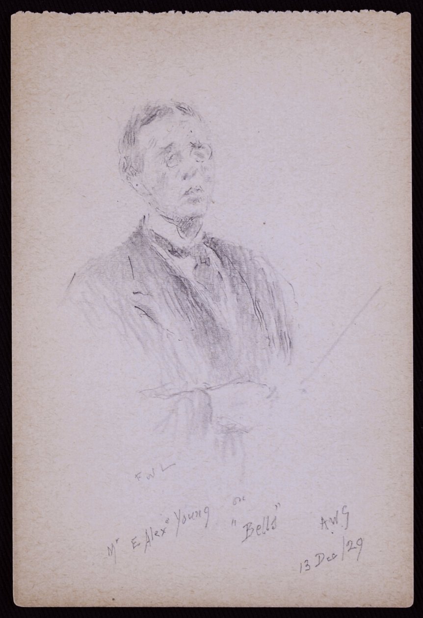 Porträt von E Alex Young von Francis Wilfred Lawson