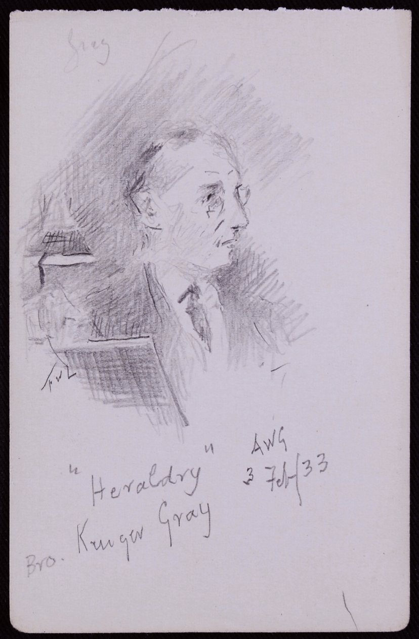 Porträt von George Kruger Gray von Francis Wilfred Lawson