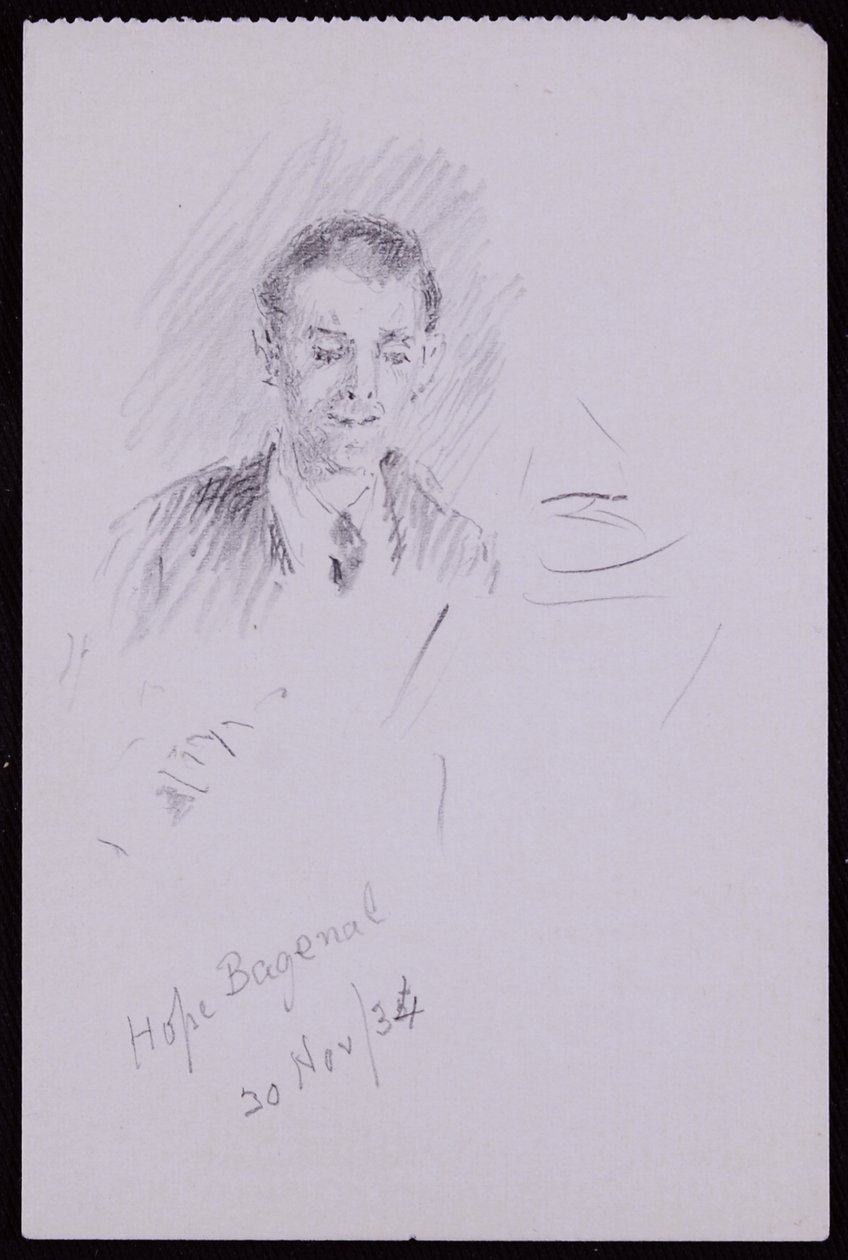 Porträt von Hope Bagenal von Francis Wilfred Lawson