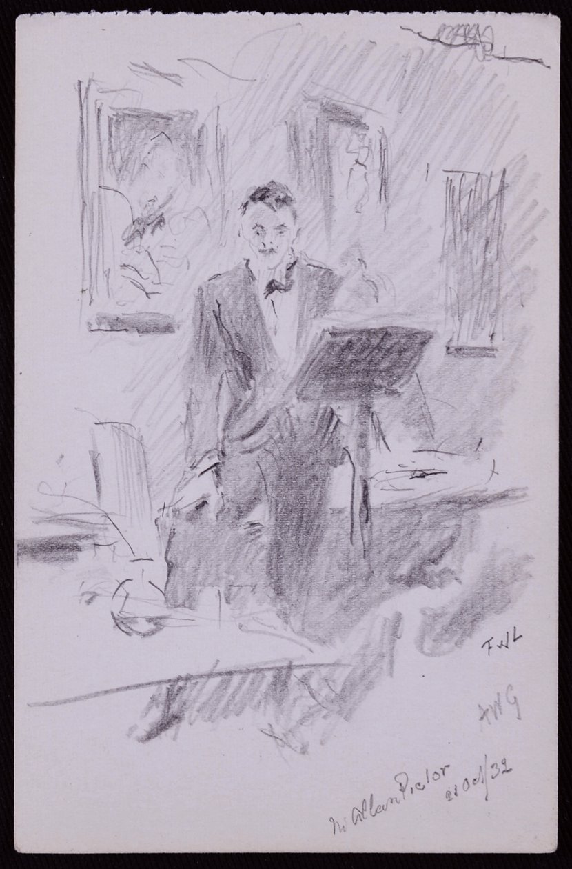Porträt von W Allan Pictor von Francis Wilfred Lawson