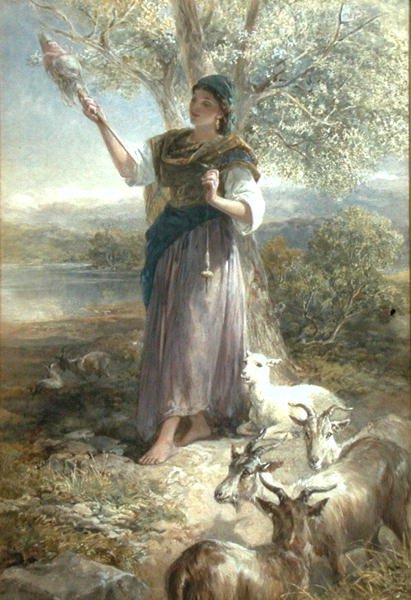 Ein spanischer Ziegenhirte von Francis William Topham