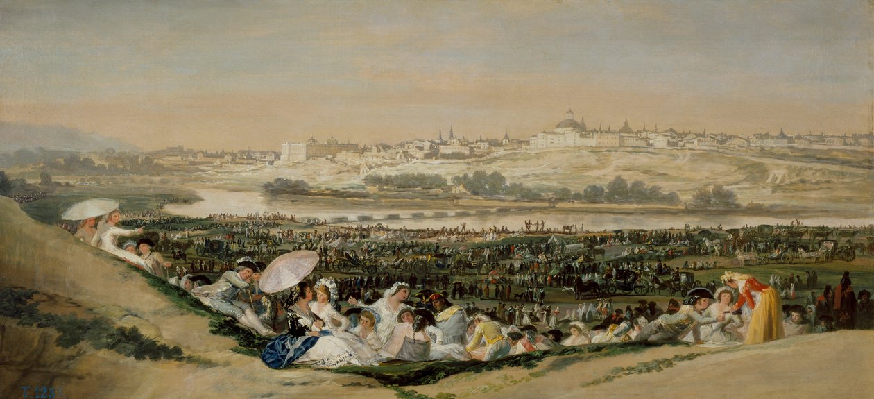 Die Wiese von San Isidro von Francisco de Goya