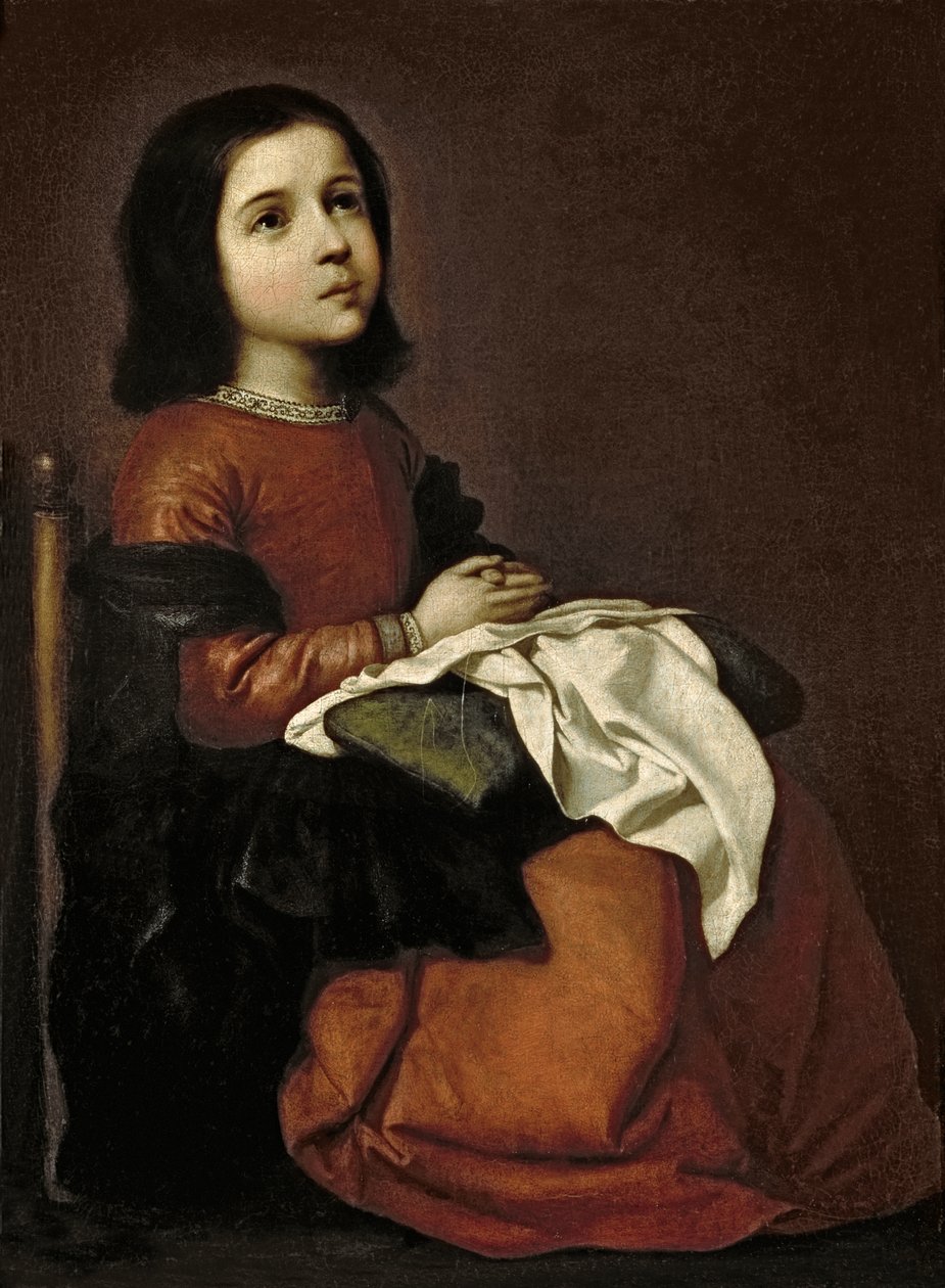 Die Kindheit der Jungfrau Maria, ca. 1660 von Francisco de Zurbaran