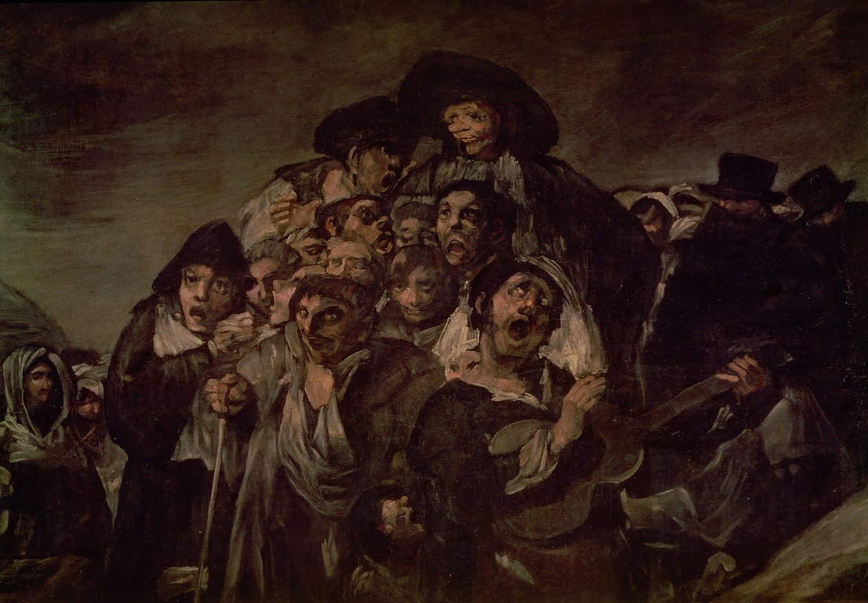 Wallfahrt zum Pool von San Isidro, Detail, 1821 (Detail) von Francisco de Goya