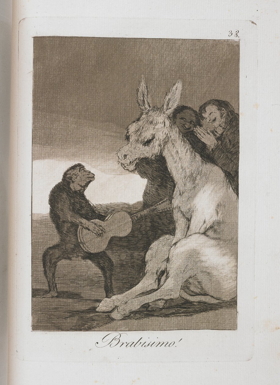 Platte aus Los Caprichos, 1797-1798 von Francisco de Goya