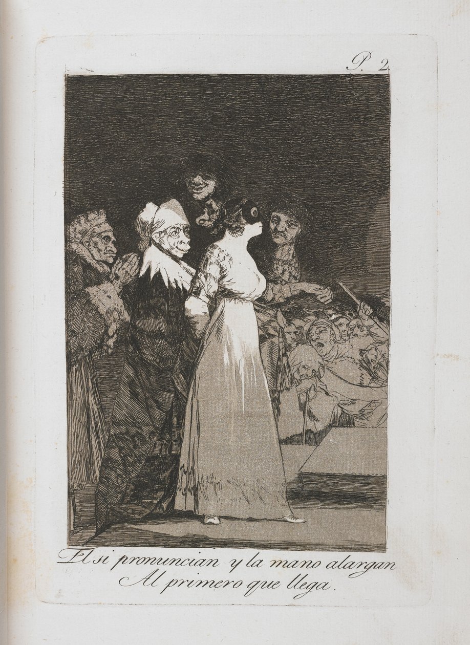 Platte aus Los Caprichos, 1797-1798 von Francisco de Goya