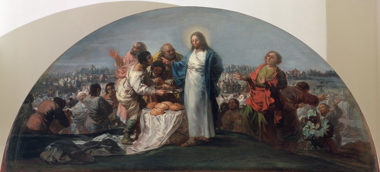 Die Vermehrung der Brote und Fische, 1795-96 von Francisco de Goya