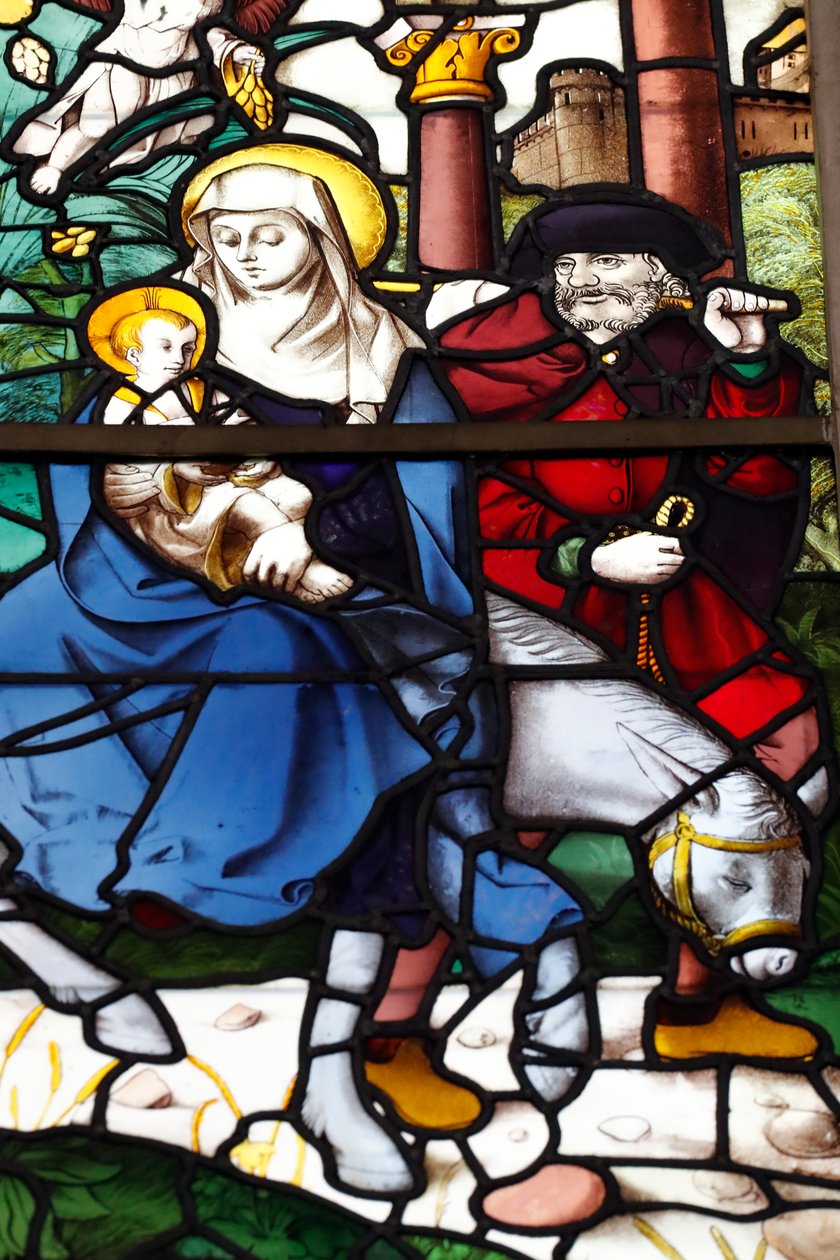Kloster Batalha. Heilige Familie. Flucht nach Ägypten. Portugal. von Francisco (attr.to) Henriques