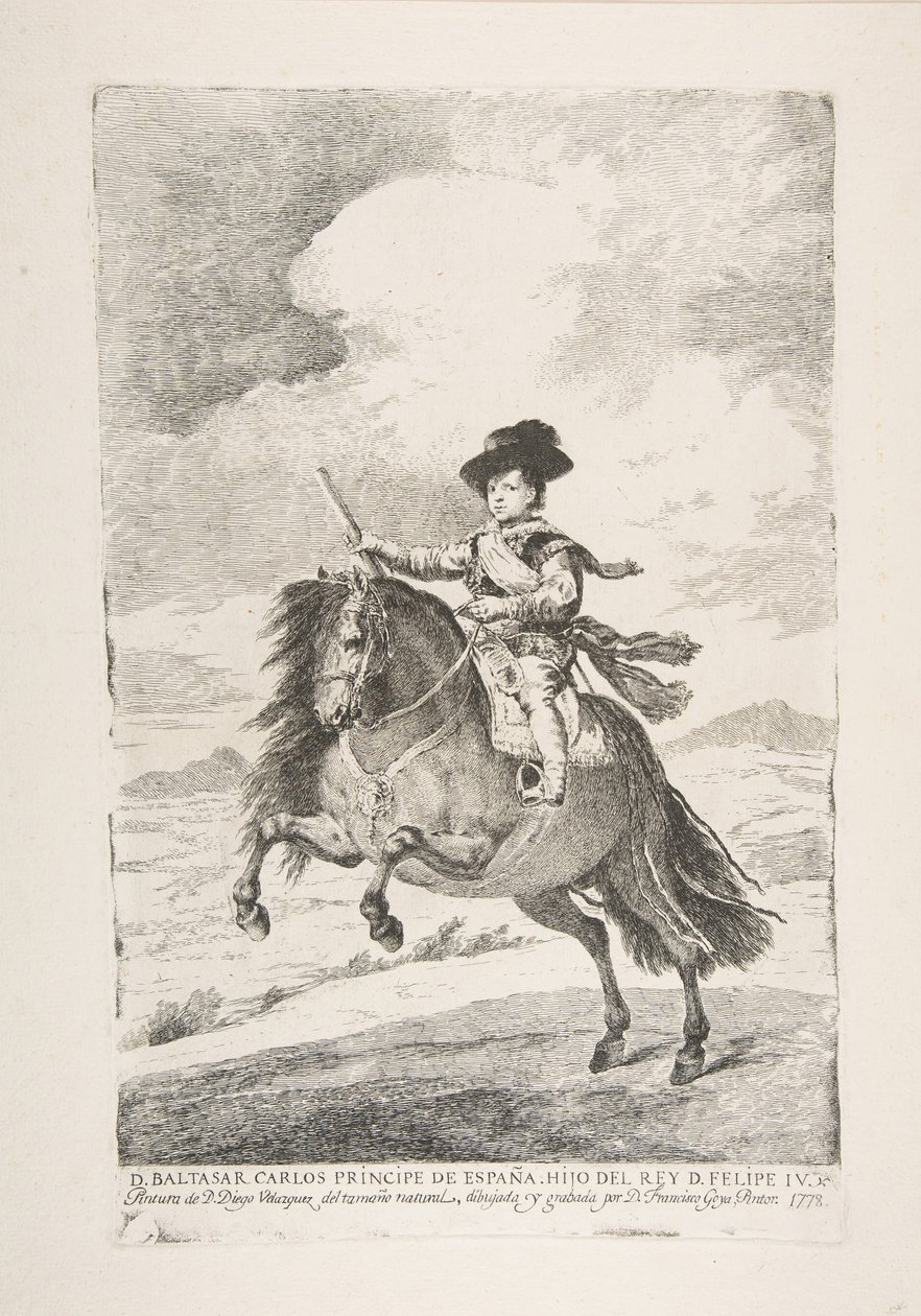 Balthasar Carlos, Prinz von Spanien und Sohn von Philipp IV von Francisco de Goya