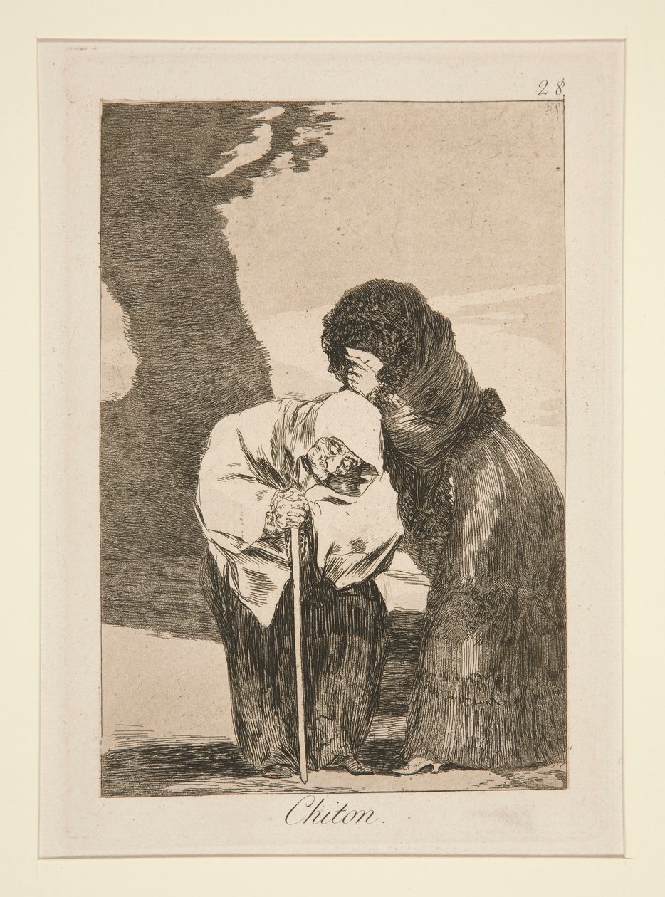 Chiton (Stille), pl. 28 aus der Serie Los caprichos von Francisco de Goya
