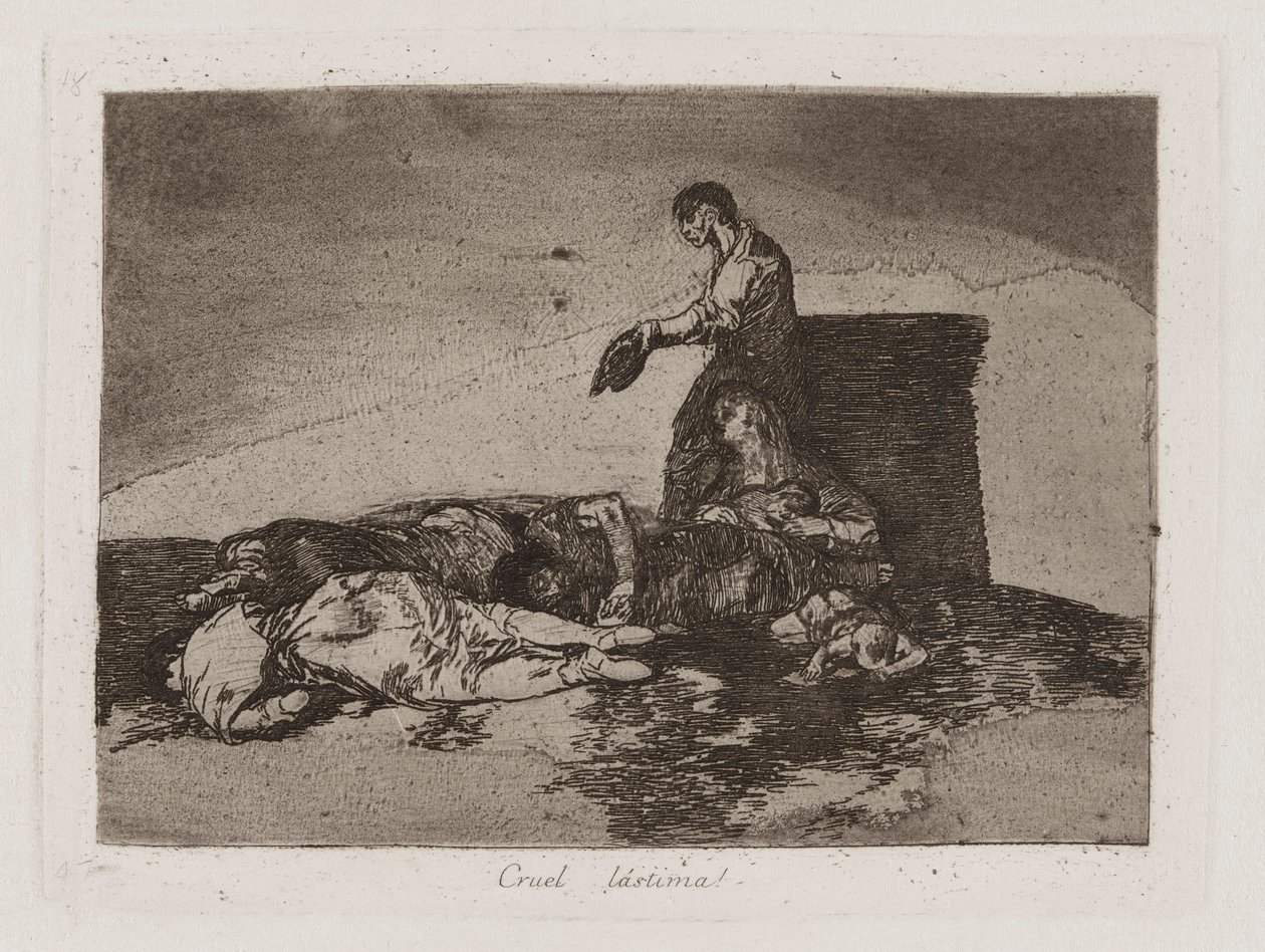 Grausame Geschichte des Leids, Platte 48 aus der Serie Los desastres de la guerra (Die Schrecken des Krieges) von Francisco de Goya