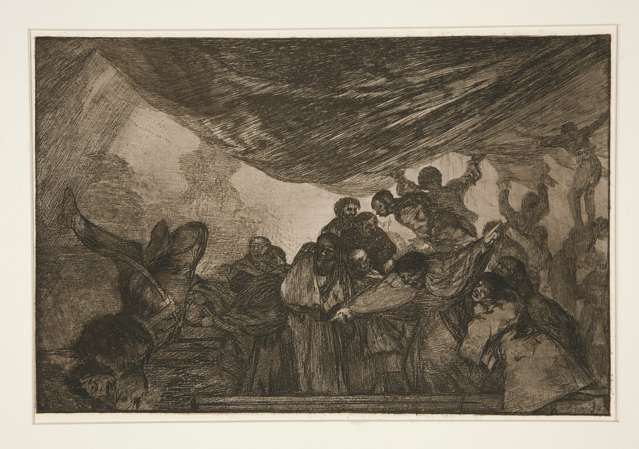 Klarer Unsinn, Platte 15 aus der Serie Die Sprichwörter von Francisco de Goya